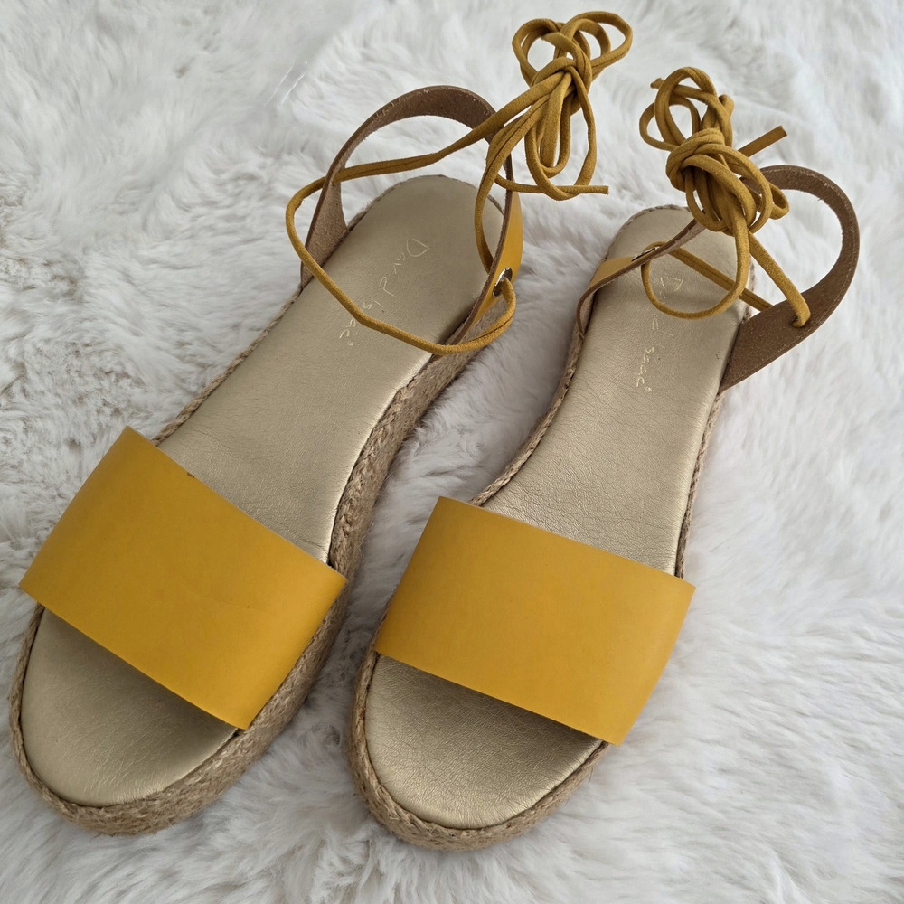 Yellow Espadrille Sandals